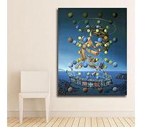 Carteles e impresiones Velocidad máxima de la Madonna de Rafael por Salvador Dali Cuadros en lienzo para pared para sala de estar dormitorio 50x75cm (20x30in) sin marco