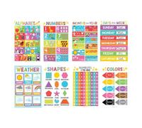 Carteles Educativos Para Niños Pequeños,Tabla De Cognición Lingüística | Carteles De Aprendizaje 15 Piezas Para Padres De Educación En Casa, Niños, Educadores Especiales Y Centros De Recursos