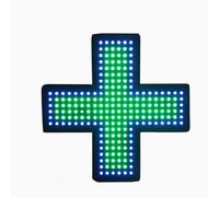 Carteles Médicos LED, Letrero Neón LED Con Forma Cruz Para Dispensario Con Cadena Colgante,3modos Funcionamiento: Siempre Encendido/intermitente/intermitente General,alto Brillo Y Ahorro Energía