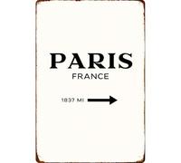 Carteles Paris Gossip Girl Marfa Moda De Lujo De Moda 20X30Cm Cartel De Chapa Retro Letrero De Metal Letrero De Estaño para Pub Garaje Hogar