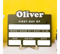 Carteles personalizados para el primer día de clase, carteles para el primer y último día de clase, aptos para guarderías, escuelas primarias, decoración y regalos para el inicio y fin de curso