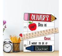 Carteles personalizados para el primer día de clase, carteles para el primer y último día de clase, aptos para guarderías, escuelas primarias, decoración y regalos para el inicio y fin de curso