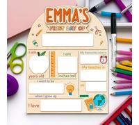 Carteles personalizados para el primer día de clase, carteles para el primer y último día de clase, aptos para guarderías, escuelas primarias, decoración y regalos para el inicio y fin de curso