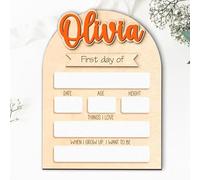 Carteles personalizados para el primer día de clase, carteles para el primer y último día de clase, aptos para guarderías, escuelas primarias, decoración y regalos para el inicio y fin de curso