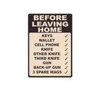 Cartelli In Metallo Per Esterni - Decorazione In Ferro Vintage Ironia | Arredamento Retro Da Parete - Per Casa Soggiorno Bagno Cancello Uso Quotidiano Interno Festa Appartamento