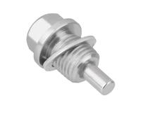 Cárter aceite motor Tapón de drenaje/cárter aceite motor magnético anodizado M14X1.5 plateado que mantiene el metal dañino fuera su Cárter aceite transmisión