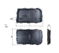 MAHLE ORIGINAL HX 184KIT Kit filtro hidrtáulico caja automática