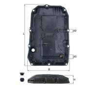 Cárter de aceite de la caja de cambios Transm. automática 9 marchas HX 196 KIT