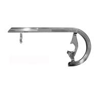 Carter Protector de la Cadena para Bici 46 Dientes Acero Gris Made IN Italia