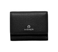 Cartera Aigner Ivy negro con detalles plateados