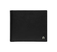 AIGNER Billetera de cuero Basics 12 cm schwarz (152681-01-0002)