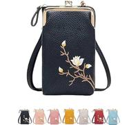 Cartera Bandolera Para Mujer, Cartera De Mano Tipo Sobre, Cartera Para TeléFono, Ideal Para Mujer, Bandolera PequeñA, Accesorio PráCtico, Funda Para TeléFono MóVil.,Black
