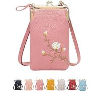 Cartera Bandolera Para Mujer, Cartera De Mano Tipo Sobre, Cartera Para TeléFono, Ideal Para Mujer, Bandolera PequeñA, Accesorio PráCtico, Funda Para TeléFono MóVil.,Pink