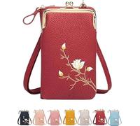 Cartera Bandolera Para Mujer, Cartera De Mano Tipo Sobre, Cartera Para TeléFono, Ideal Para Mujer, Bandolera PequeñA, Accesorio PráCtico, Funda Para TeléFono MóVil.,Red