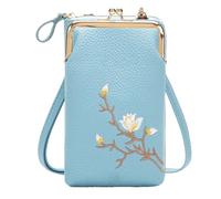 Cartera Bandolera para Mujer con Soporte para Teléfono Móvil, Bolso De Mano Forever Savour Mini para Colgar Al Hombro(Blue)