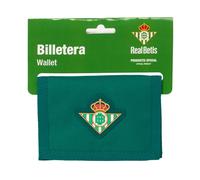 Real Betis BALOMPIÉ - Cartera Billetera con Cabecera, Cartera Billetera, Monedero, Cómoda y Versátil, Calidad y Resistencia, 12.5x9.5 cm