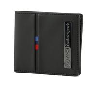 Cartera BMW M Motorsport Puma para hombre, negra + ficha de carreras, negro, clásico