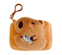 Cartera Capybara - Monedero compacto para monedas y cosas pequeñas, adorable cartera con diseño de capibara, portátil, elegante y con diseño de animales, duradero y bonito, albaricoque, ver