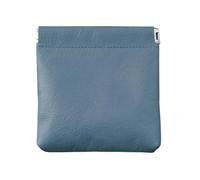 Cartera compacta de piel sintética para hombre, monedero, tarjetero, bolsillo para cambio, monederos de fácil acceso para mujeres y hombres, Blue, As shown in the figure