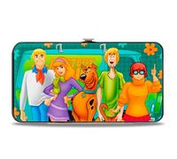 Cartera con bisagra Buckle-Down unisex para adultos - Scooby Doo con 5 caras de personajes multicolor, 7 x 4 (EE. UU.)