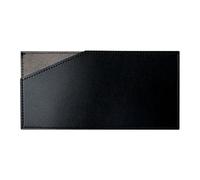 Cartera con clip para dinero, piel sintética, 17,5 x 8,5 cm, compacta, tarjetero minimalista, con bloqueo, acceso rápido al efectivo, regalo para hombres, viajes, negocios, Black, Refer to description
