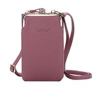Cartera con correa ajustable para teléfono móvil, ranura para tarjetas, bolsa de hombro de gran capacidad, bolsa de mensajero para niñas para la escuela, Morado (, Talla única