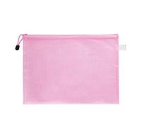 Cartera con cremallera A3/A4/A5, 5 bolsas de archivo, impermeables, carteras de documentos para la escuela, oficina, tareas, almacenamiento de archivos, organización de papel (A5, rosa)