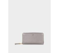 Cartera con cremallera Alessia 18cs Braun Büffel plata