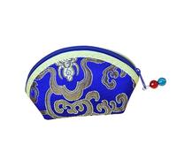 Cartera con Cremallera de Estilo Chino, Bordada para Monedas, Monedero Bordado con Cremallera, Organizador de Joyas Vintage, con Cremallera, Bolsas de Viaje de Flores Bordadas, Bolso