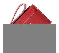 Cartera con Cremallera y Correa para la muñeca, Cartera Multifuncional para Tarjetas, Cartera Corta para Tarjetas de crédito, Gran Capacidad, Multifuncional, Rojo Vino, Refer to Description