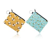 Cartera con Patrón De Abeja De 2 Uds, Cartera Bonita, Cartera Portátil, Mini Bolsa De Almacenamiento, Bolsa De Almacenamiento Impermeable
