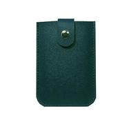 - Cartera con portatarjetas deslizante, soporte para tarjetas de crédito ligero y portátil con botón a presión - Portatarjetas fin para tarjetas de identificación de tarjeta de membresía,
