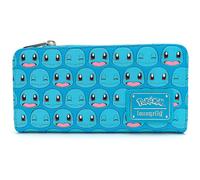 Cartera con solapa de piel sint tica Loungefly x Pokemon Squirtle Faces (azul, talla nica)