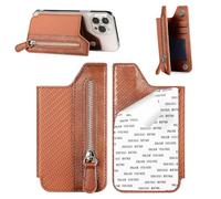 Cartera con Tarjetero para teléfono, Cartera magnética para teléfono, Plegable en la Parte Posterior del Bolsillo para Cambiar el, Práctico Estuche con Tapa para Tarjetas, para Viajes