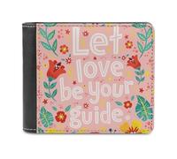 Cartera Cristiana Religiosa Que el Amor Sea tu guía | Cartera Cristiana de Piel sintética para Hombres y Mujeres | Regalo Inspirador para creyentes