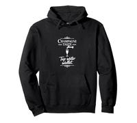 Cartera de agua de grifo con sabor a champán - Humor económico divertido Sudadera con Capucha