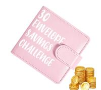 Cartera De Ahorros, Gestión Eficiente Del Presupuesto, 11,5 X 11 Cm, Libro De Desafío De Ahorro De Dinero De 30 Días, Carpeta Planificadora De Presupuesto, Potenciación De La Educación Financiera, Par