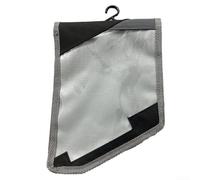 Cartera de aleta de nailon negro para tabla de surf, timón de cola de tres piezas con diseño de bolsa de pin para un almacenamiento seguro y fácil transporte de aletas de surf (S)