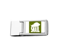 Cartera de bolsillo con clip de acero inoxidable para dinero, diseño de animales y caracoles