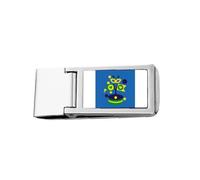 Cartera de bolsillo con diseño de bandera de carnaval de Rio Brasil Art Deco Fashion Slim Money Clip de acero inoxidable