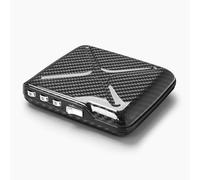 Cartera de códigos de Fibra de Carbono, se Puede Cerrar con un código de 3 dígitos, Protección RFID, Capacidad para 10 Tarjetas y Billetes, Modelo Code Wallet