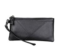 Cartera de Cuero Cartera de Cuero Crazy Horse para Hombre Bolso para Tarjetas de Color a Mano Mano Multifuncional para Hombres (Color : Brown)