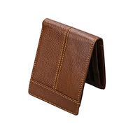 Cartera de Cuero Cartera de Cuero Genuino para Hombre Monedero Masculino Carteras Suaves de Cuero de Vaca de Lujo Titular de la Tarjeta Simple Vintage Cartera de Vaquero (Color : Coffee)