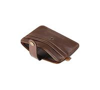 Cartera de Cuero Cartera para Hombre PU Bolso para Tarjetas de Moda Monedero Bolso Retro Tipo Bolso para Tarjetas de crédito Cartera pequeña (Color : C)