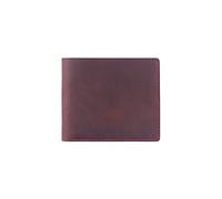 Cartera de Cuero Carteras de Cuero Genuino Monedero Plegable Embrague de Cuero Vintage Carteras para Hombres Bolsillo para Monedas Retro Carteras para Hombres (Color : Red)