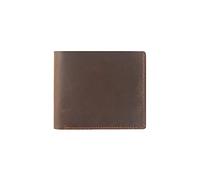 Cartera de Cuero Carteras de Cuero Genuino Monedero Plegable Embrague de Cuero Vintage Carteras para Hombres Bolsillo para Monedas Retro Carteras para Hombres (Color : Red)