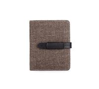 Cartera de Cuero Carteras para Hombres Cartera pequeña para Hombres Monedero con cordón Cartera Corta para Hombre Monedero con Tarjetero de Tela Oxford (Color : Schwarz)