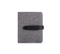 Cartera de Cuero Carteras para Hombres Cartera pequeña para Hombres Monedero con cordón Cartera Corta para Hombre Monedero con Tarjetero de Tela Oxford (Color : Schwarz)
