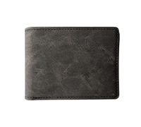 Cartera de Cuero Carteras para Hombres Monederos pequeños Monederos Precio Top Hombres Cartera Delgada con Monedero Monedero con Cremallera (Color : Black Wallet)