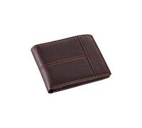 Cartera de Cuero Cuero Genuino de Vaca Carteras para Hombres Monedero de Empalme de Moda Precio Carteras, Equipaje y Bolsos de Marca Originales (Color : Schwarz)